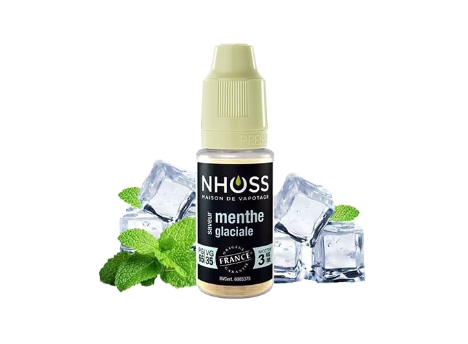 NHOSS 10 ml E-LIQUIDE MENTHE GLACIALE NICOT 03Mg