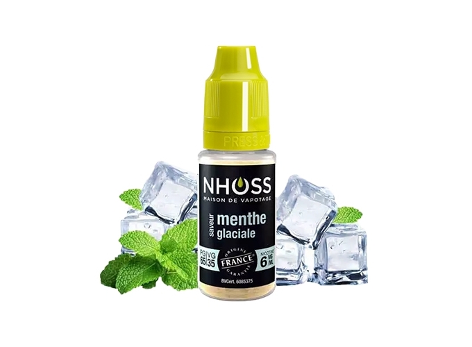 NHOSS 10 ml E-LIQUIDE MENTHE GLACIALE NICOT 06Mg