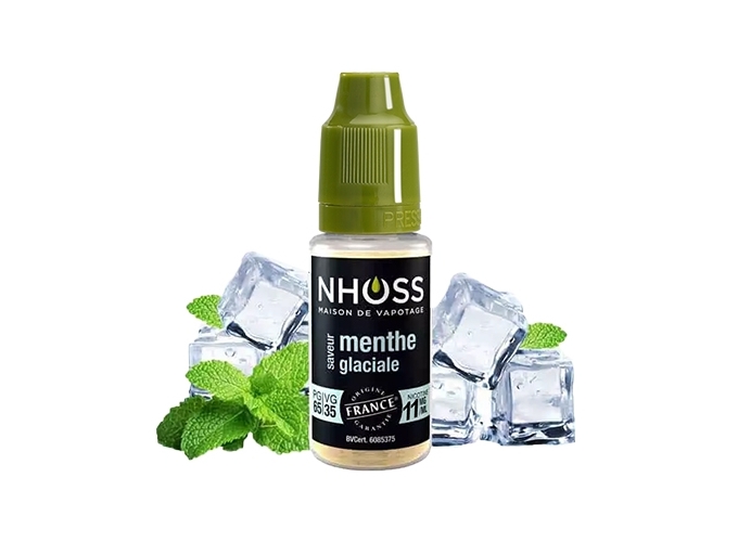 NHOSS 10 ml E-LIQUIDE MENTHE GLACIALE NICOT 11Mg