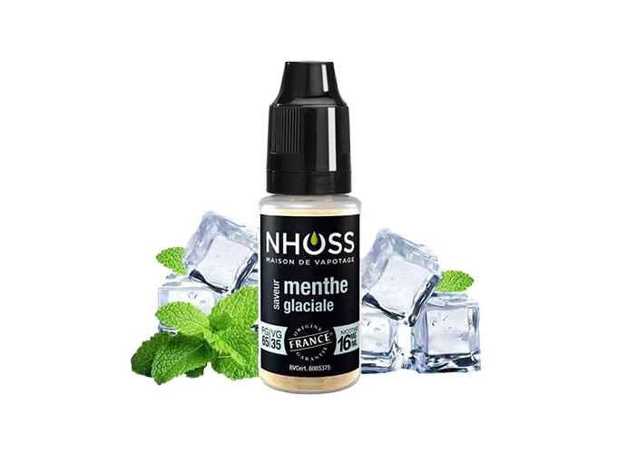 NHOSS 10 ml E-LIQUIDE MENTHE GLACIALE NICOT 16Mg