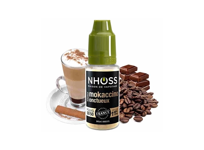 NHOSS 10 ml E-LIQUIDE  MOKACCINO ONCTUEUX 11 Mg