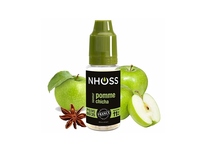 NHOSS 10 ml E-LIQUIDE POMME NICOT. 11Mg