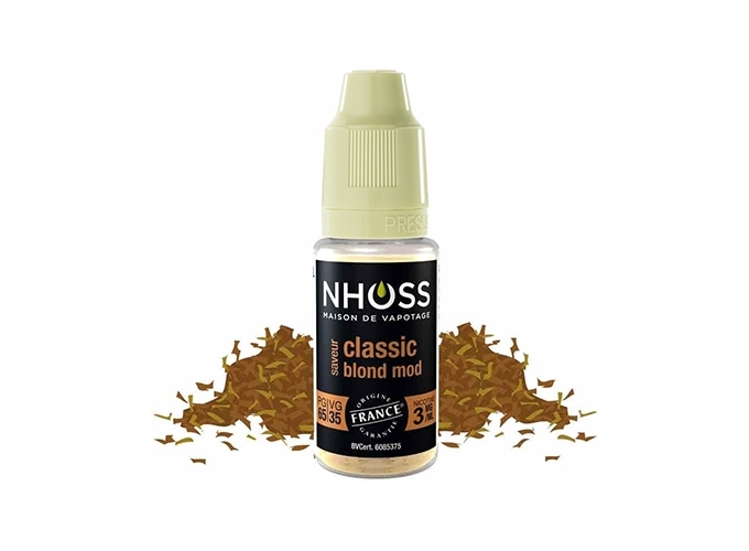 NHOSS 10 ml E-LIQUIDE  TABAC BLOND MOD NICOT. 03Mg