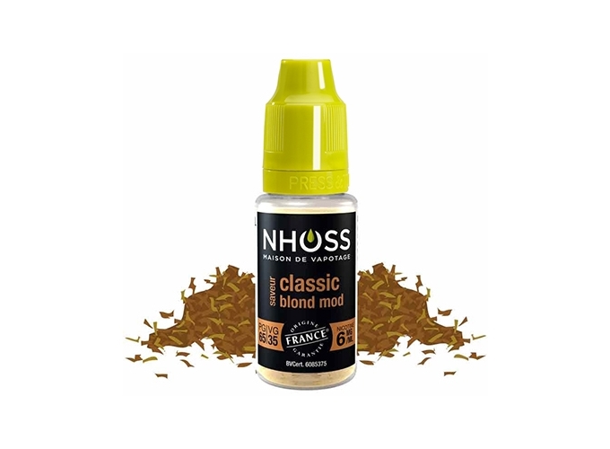 NHOSS 10 ml E-LIQUIDE  TABAC BLOND MOD NICOT. 06Mg