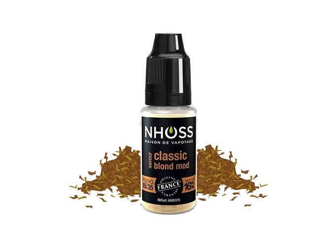 NHOSS 10 ml E-LIQUIDE  TABAC BLOND MOD NICOT. 16Mg