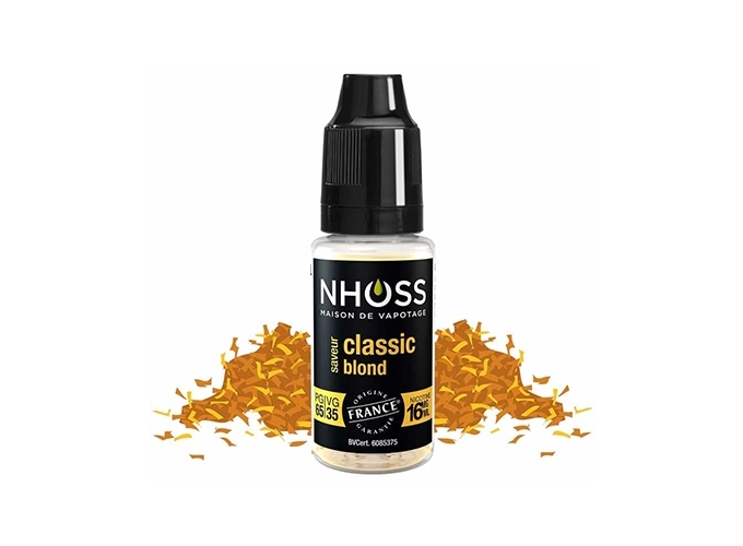 NHOSS 10 ml E-LIQUIDE TABAC BLOND NICOT 16Mg