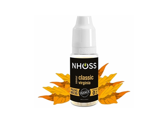 NHOSS 10 ml E-LIQUIDE  TABAC VIRGINIA NICOT. 00Mg