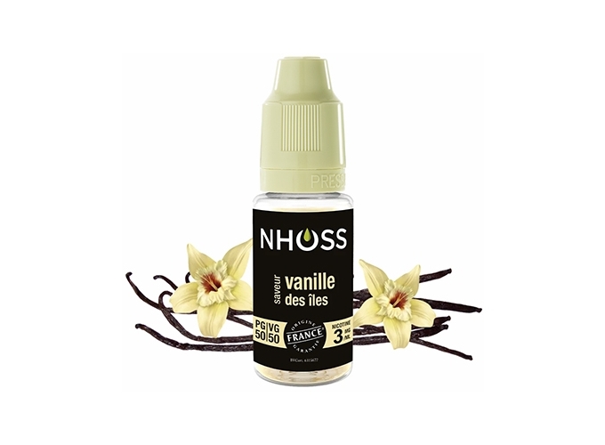 NHOSS 10 ml E-LIQUIDE VANILLE DES ILES NICOT  03Mg