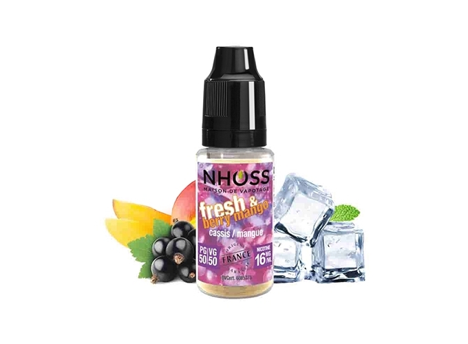 NHOSS 10 ml FRESH AND BERRY MANGO  16 Mg