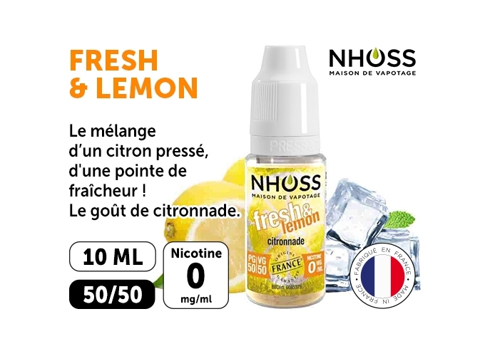 NHOSS 10 ml FRESH LEMON  00 Mg