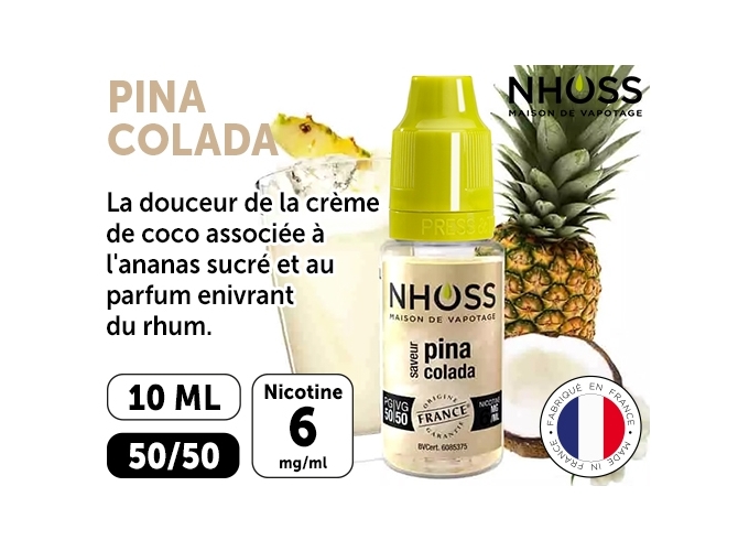 NHOSS 10 ml PINA COLADA  06 Mg