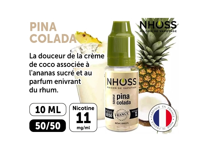 NHOSS 10 ml PINA COLADA  11 Mg