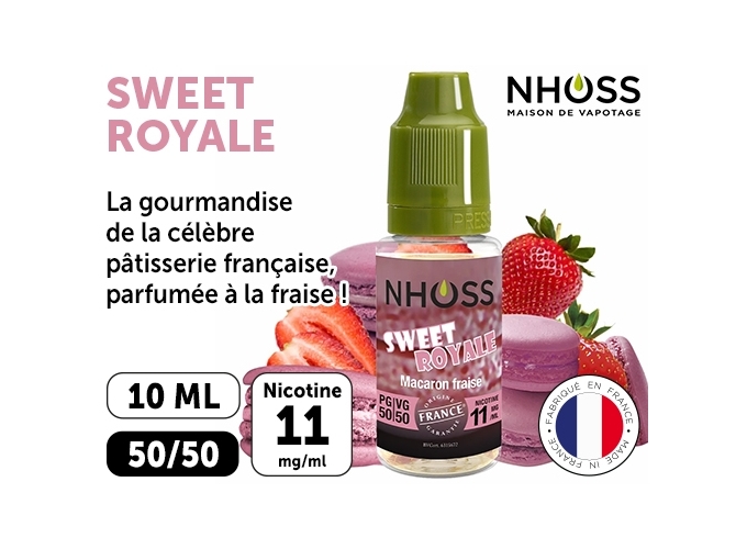 NHOSS 10 ml SWEET ROYAL NICOTINE  11 Mg
