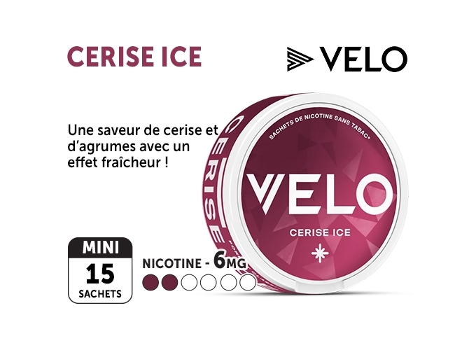 NICOTINE POUCHES CERISE ICE MINI 06 MG