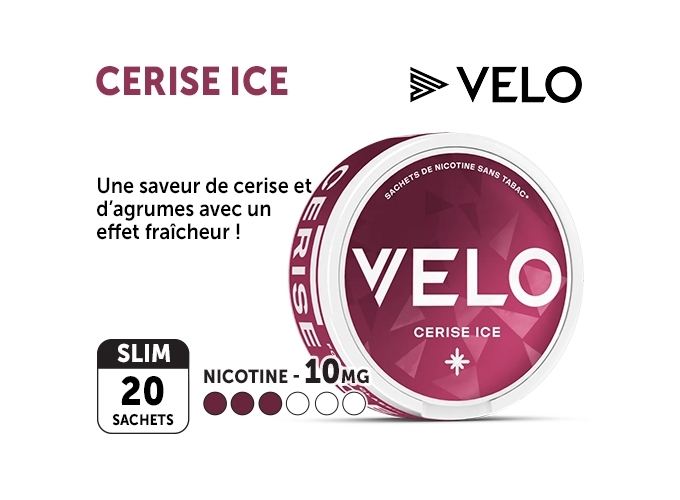 NICOTINE POUCHES VELO CERISE ICE 10 MG