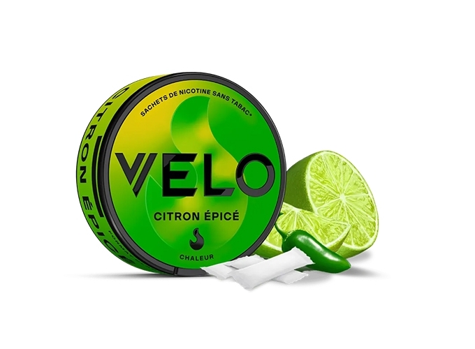 NICOTINE POUCHES VELO CITRON EPICÉ   8mg