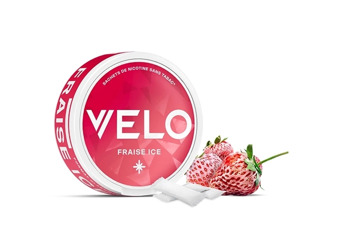 NICOTINE POUCHES VELO FRAISE ICE MINI 06 MG