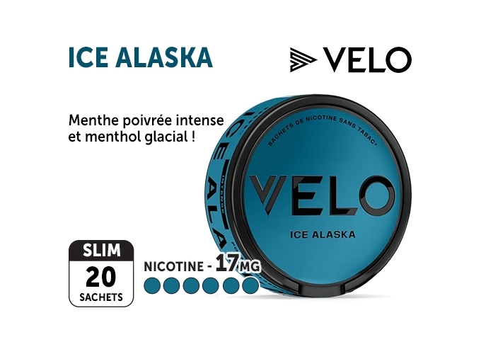 NICOTINE POUCHES VELO ICE ALASKA 17mg