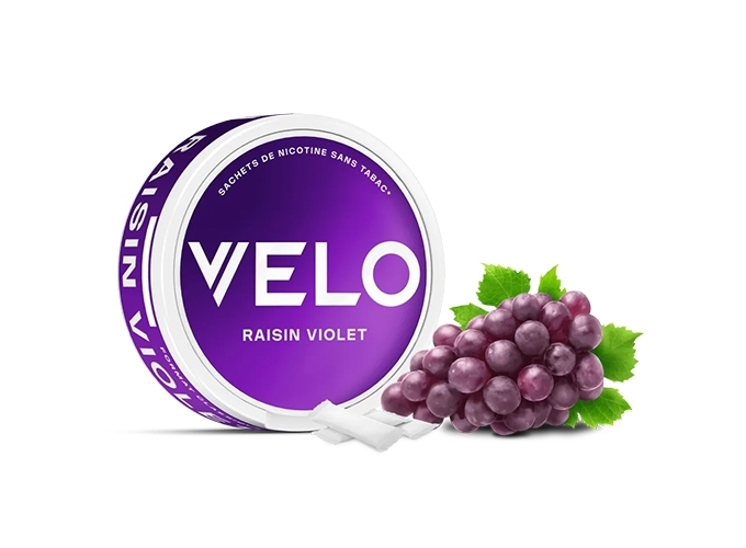 NICOTINE POUCHES VELO RAISIN VIOLET 10 MG