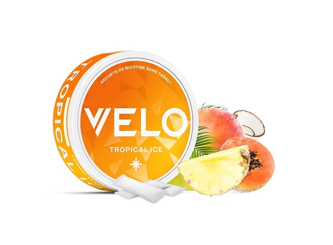 NICOTINE POUCHES VELO TROPICAL ICE 10 MG
