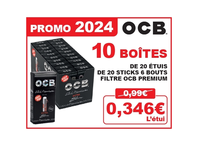 OFFRE 10 BOITES OCB STICK 5.7mm   (1)