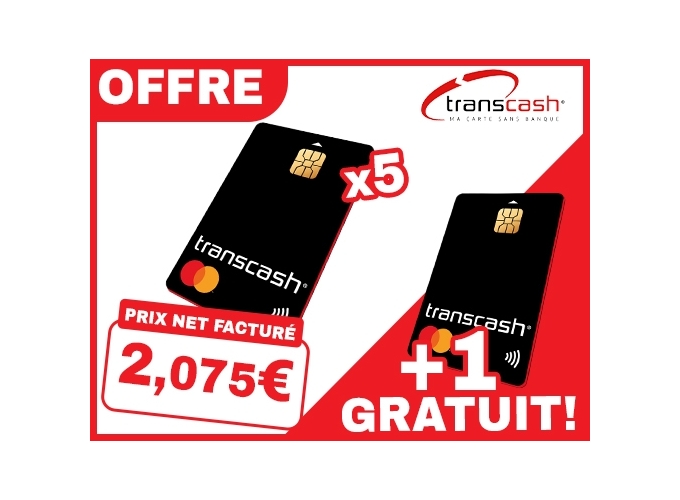 OFFRE 6 CARTES TRANSCASH SOLO
