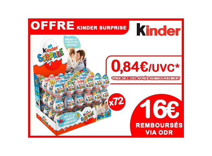 OFFRE KINDER SURPRISE AOUT SEPT. 2025 B (PRES.72)