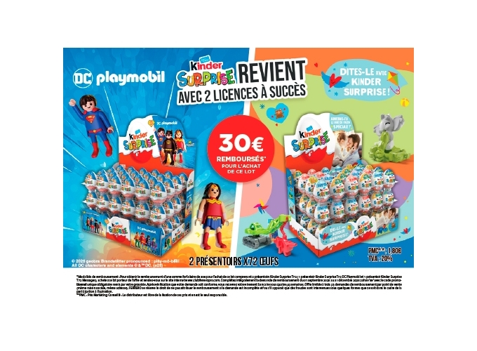 OFFRE KINDER SURPRISE AOUT SEPT. 2025 (PRES. 144)