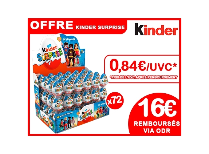 OFFRE KINDER SURPRISE AOUT SEPT. 2025 (PRES.72)