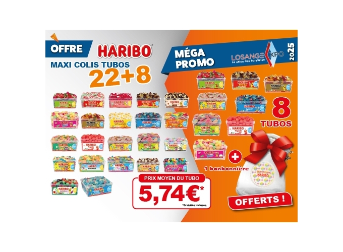 OFFRE LOSANGEXPO 25   HARIBO MAXI COLIS