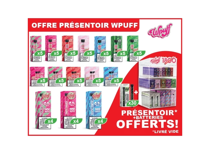 OFFRE PRESENTOIR WPUFF 1800