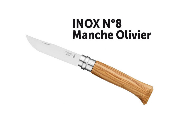 OPINEL 8 VR INOX MANCHE BOIS D'OLIVIER (6)