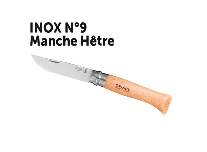 OPINEL 9 VR INOX MANCHE HETRE VERNI (12)