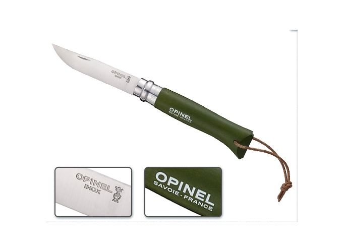 OPINEL  BAROUDEUR N°8 LIEN CUIR KAKI (6)