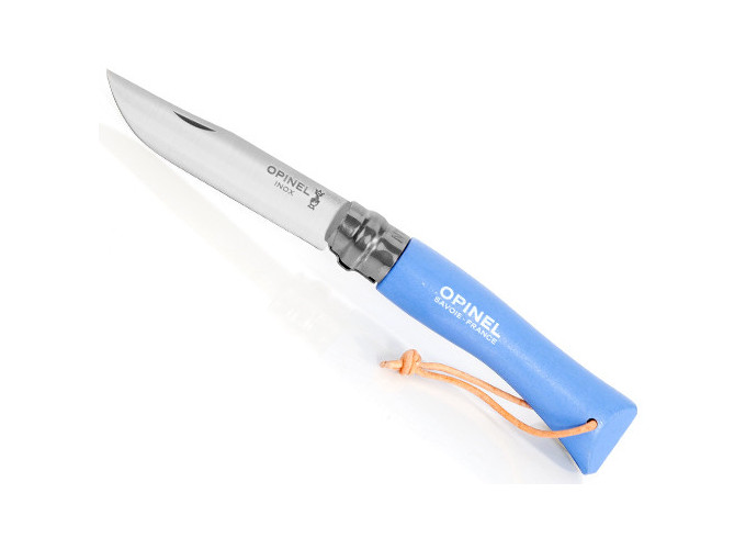 OPINEL  BAROUDEURS N°7 LIEN CUIR AZUR (6)