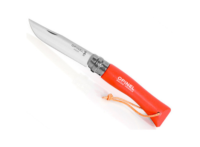 OPINEL  BAROUDEURS N°7 LIEN CUIR ORANGE (6)
