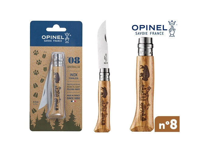 OPINEL BLISTER 8 INOX BISON (10)