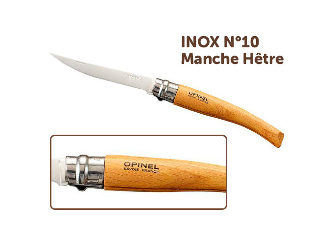 OPINEL EFFILE INOX 10CM MANCHE EN HETRE (6)
