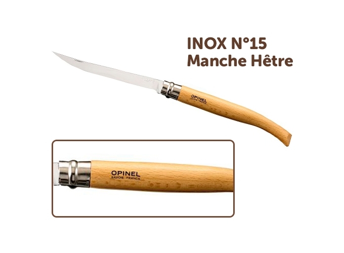 OPINEL EFFILE INOX 15CM MANCHE EN HETRE (6)