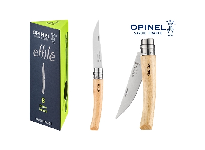 OPINEL EFFILE INOX  8CM MANCHE EN HETRE (6)