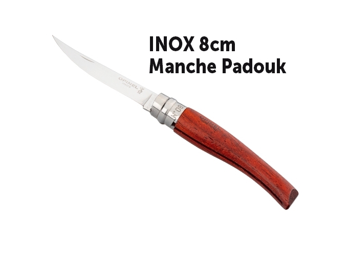 OPINEL EFFILE INOX  8CM MANCHE EN PADOUK (6)