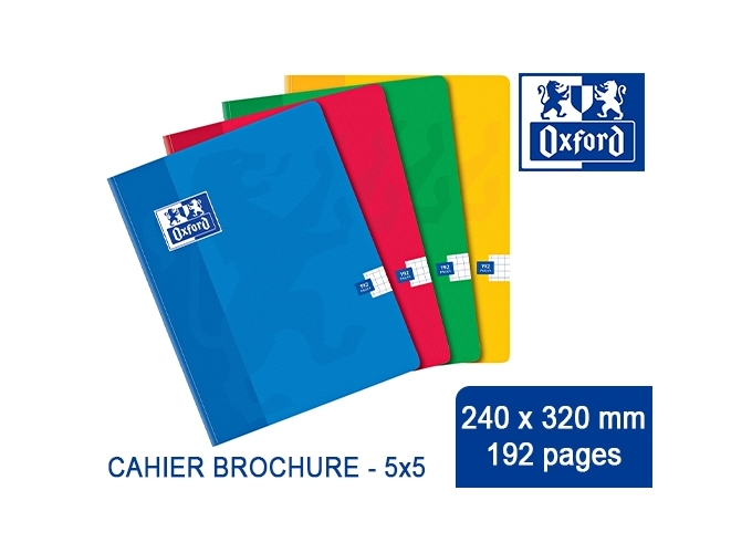 OXFORD CAHIER BROCHURE 240X320 5 X 5 192P (5)