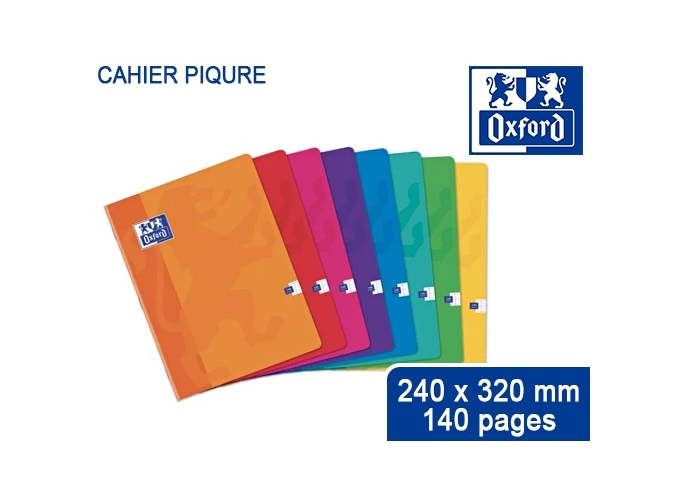 OXFORD CAHIER PIQURE 240X320 SEYES 140P ( 5)