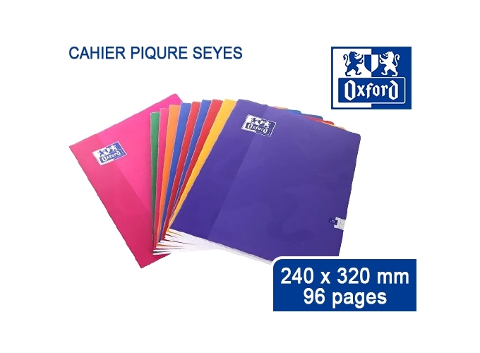 OXFORD CAHIER PIQURE 240X320 SEYES  96P (10)