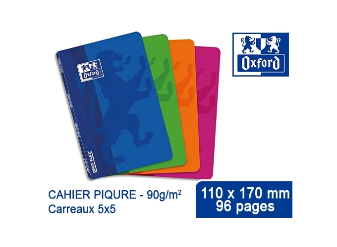 OXFORD CARNET PIQURE 11X17 5X5 96P (10)