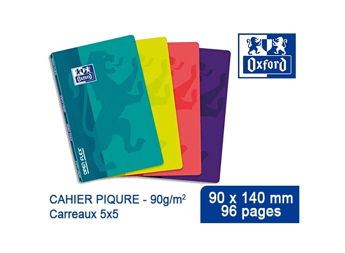 OXFORD CARNET PIQURE 9X14 5X5  96P (10)