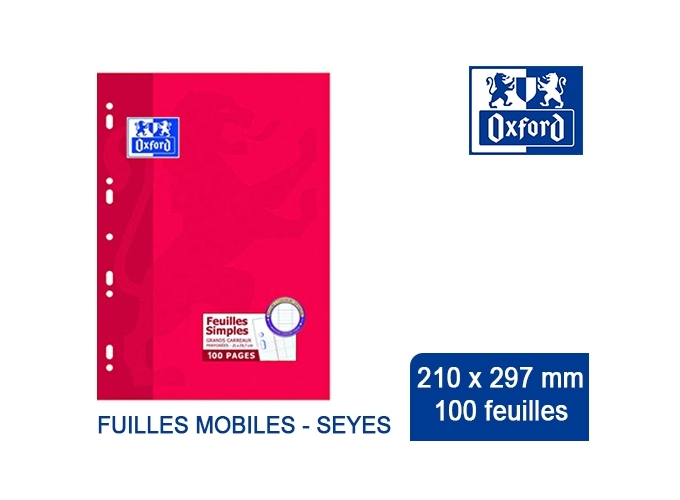 OXFORD FEUILLETS MOBILES 210X297 SEYES 100P (10)