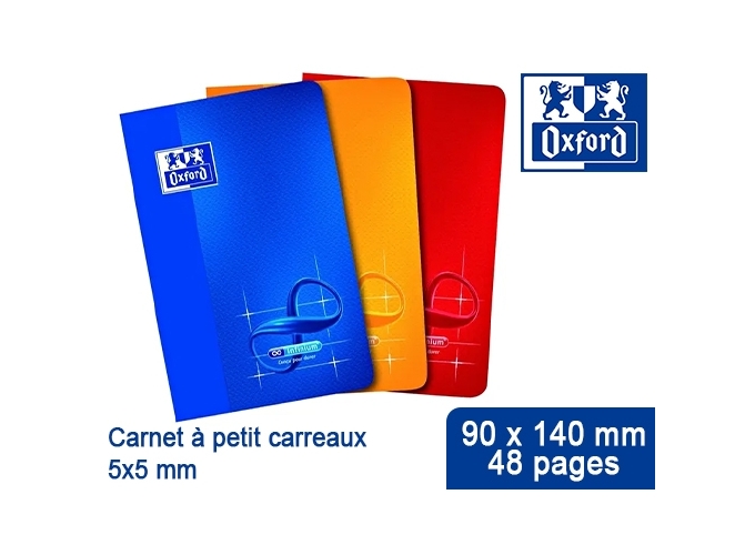 OXFORD INFINIUM CARNET PIQURE 9X14 5X5 48P (10)