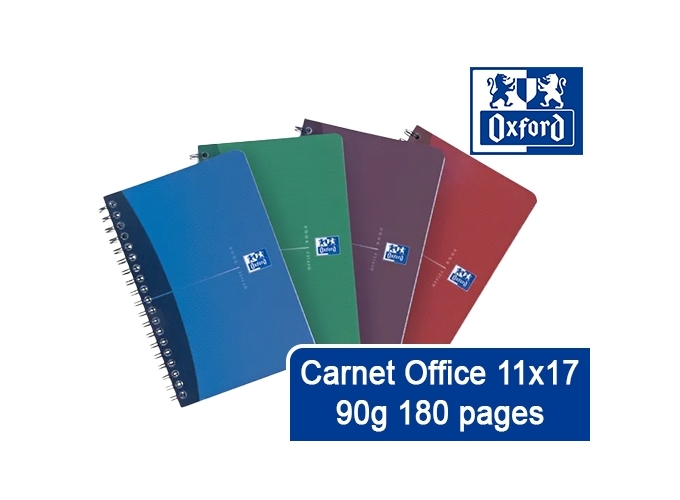 OXFORD OFFICE CARNET SPIR POLYP 11X17 5X5 180P (10
