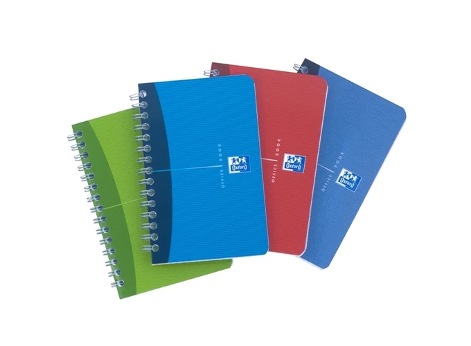 OXFORD OFFICE CARNET SPIR POLYP 9X14 5X5 180P (10)